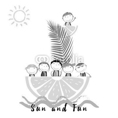 Happy summer time for children