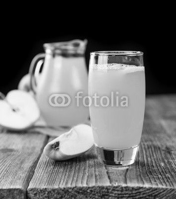 Portion of Juice (apple) (selective focus)