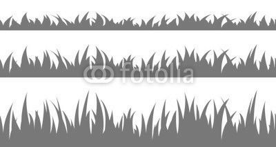 Set of seamless the grass.