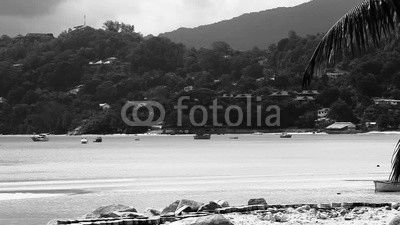 paysage d'une plage des Seychelles 