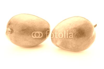 Mango fruit isolated on white background .