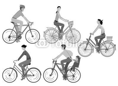 eine Gruppe von Radfahrer