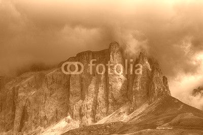 Clouds over the mountains