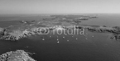 Vue aérienne Île-d'Houat en France