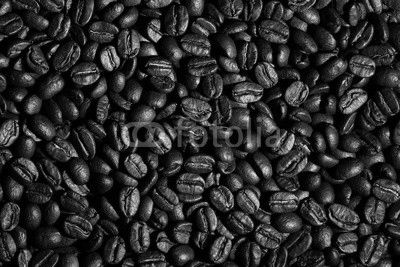 Arabica coffee beans texture