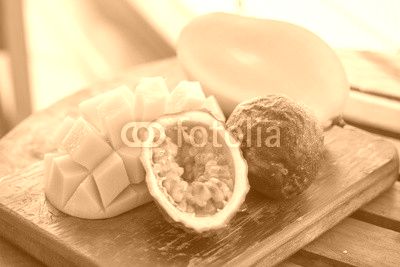 mango and passion fruit