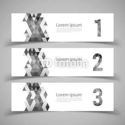 Set of banner templates.  Modern abstract Vector Illustration de