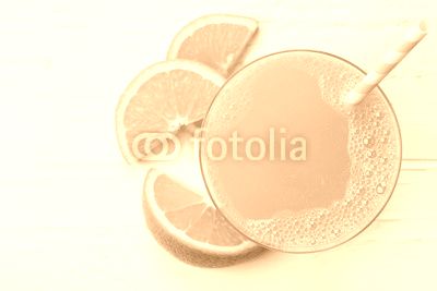 Glass of fresh orange juice