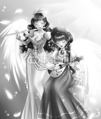 Sound of heaven japanese anime manga style illustration