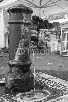 The pump for drinking water