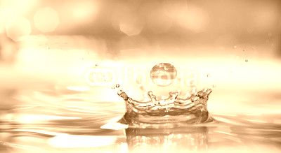 Splash water