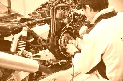 オートバイの整備