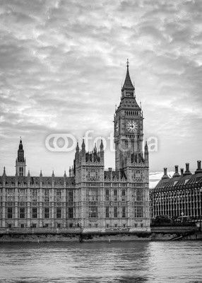 Big Ben and Westminster bridge in London, Uk.