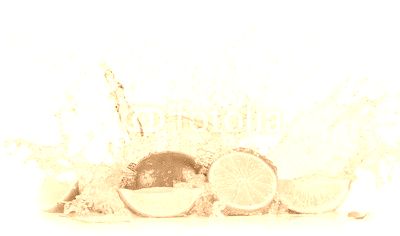 Limes with water splash