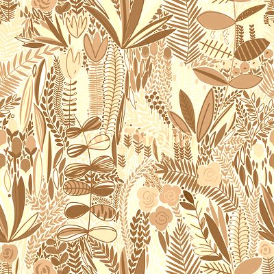 Tropical seamless floral pattern