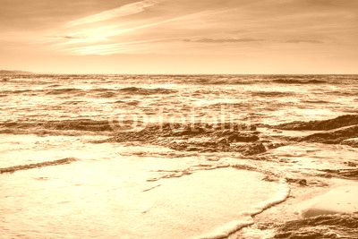 Sunset over the Atlantic Ocean