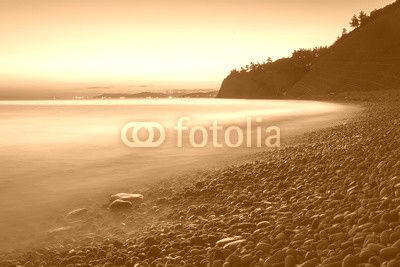 sunset on the beach