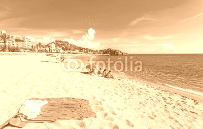 plage de Blanes, Costa Brava, Espagne 
