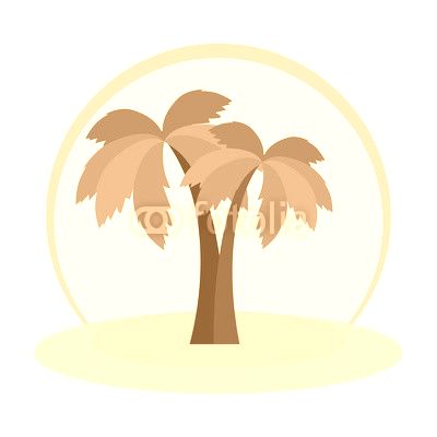 summer beach with palms vector illustration design