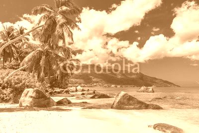 Baie Beau Vallon - Beach on island Mahe in Seychelles