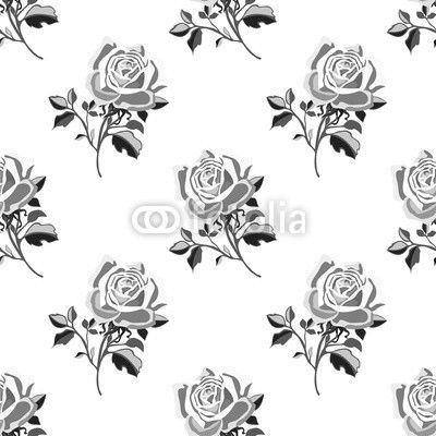 Seamless pattern with roses.Floral vector print.Textile texture