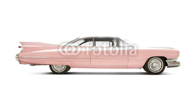 Cadillac Eldorado 1959 isolated on white. All Logos Removed.