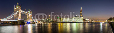 Panorama von der Tower Bridge bis zum Shard in London
