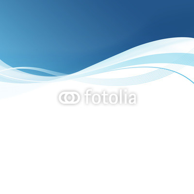 Smooth blue lines abstract background. Vector illustration
