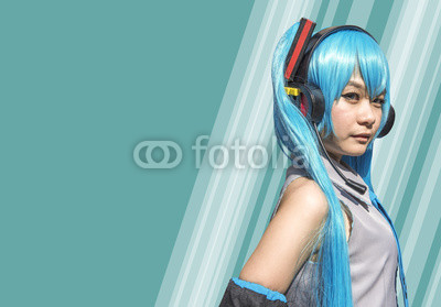 Miku Hatsune cosplay