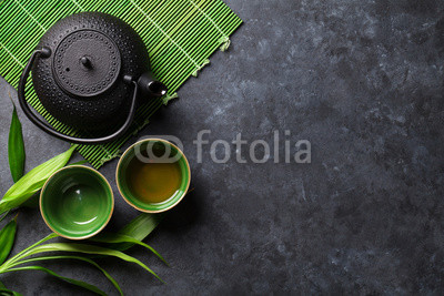 Green japanese tea