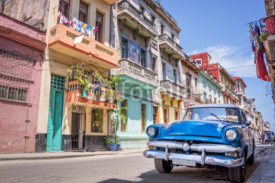 Vintage classic american car in Havana, Cuba