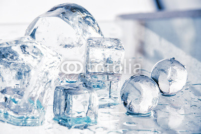 Ice cubes and balls