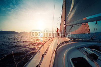 Man on the yacht