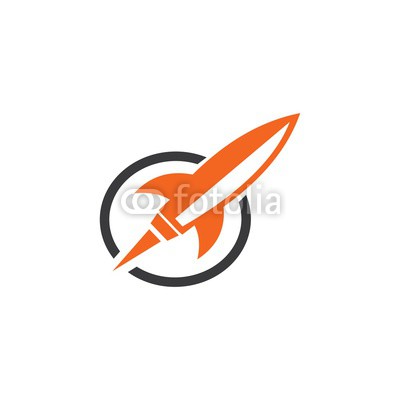 rocket logo vector