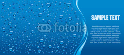 blue water drops background