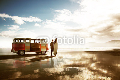 Surfer at the beach
