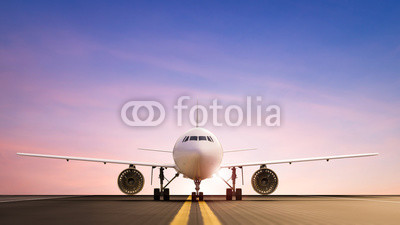 airplane on runway
