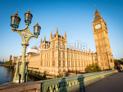 Early morning London:  Houses of Parliament and Big Ben