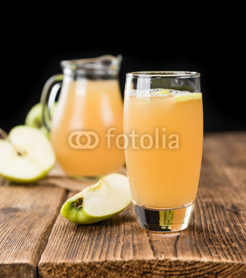 Portion of Juice (apple) (selective focus)