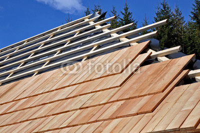 neues Dach aus Holz