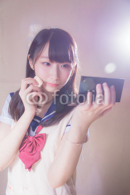 japanese school girl make up
