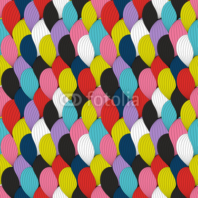 Abstract Wave Seamless Pattern Background. Vector Illustration