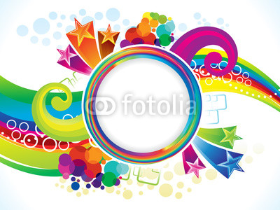 abstract artistic colorful rainbow explode