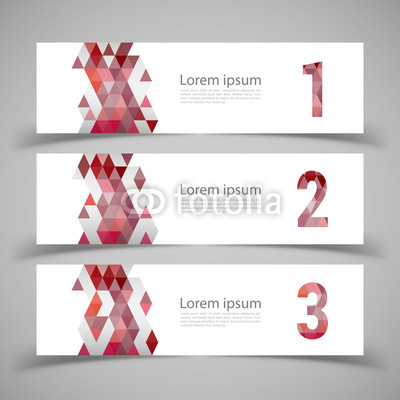 Set of banner templates.  Modern abstract Vector Illustration de