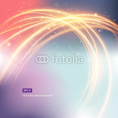 Abstract background gradient with light fire in space