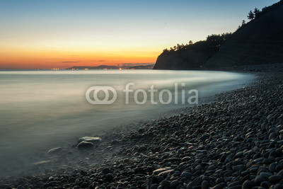 sunset on the beach