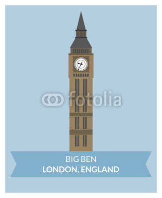 Big Ben (London, England) vector building