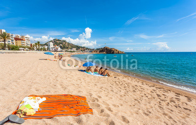 plage de Blanes, Costa Brava, Espagne 