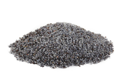 heap of poppyseed isolated