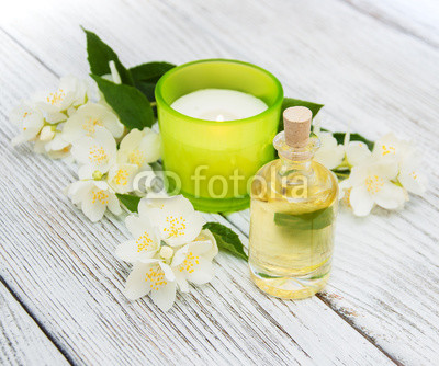 Spa concept with jasmine flowers